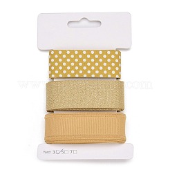 9 Yards 3 Styles Polyester Ribbon&nbsp;SRIB-A014-H02