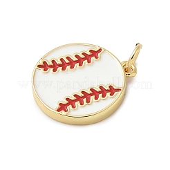 Brass Enamel Pendants&nbsp;KK-C110-36G-02