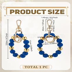 1Pc Zinc Alloy & Silicone Mobile Phone Straps&nbsp;HJEW-LP0002-47B
