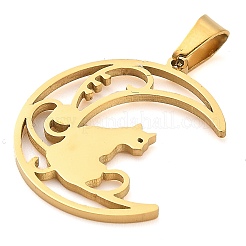 304 Stainless Steel Pendants&nbsp;STAS-R134-02G-02