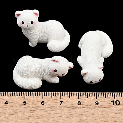 Resin White Ferret Miniature Figurines&nbsp;RE-CBA17C4-15