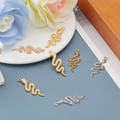 40Pcs 4 Styles Zinc Alloy Pendants&nbsp;PALLOY-CA0002-47