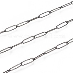 304 Stainless Steel Paperclip Chains&nbsp;CHS-F010-01C-B