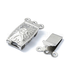 Non-Tarnish 304 Stainless Steel Box Clasp&nbsp;STAS-Q318-03P