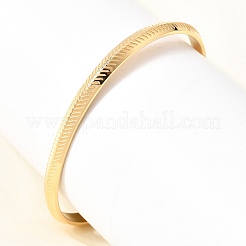 304 Stainless Steel Textured Open Cuff Bangles for Women&nbsp;SA-CBAC920-11G