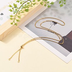 304 Stainless Steel Slider Necklace Making&nbsp;AJEW-JB00776-02