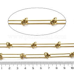 Ion Plating(IP) 304 Stainless Steel Oval & Knot Link Chains&nbsp;CHS-G039-05G