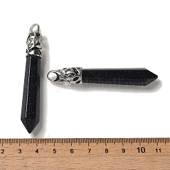 Synthetic Blue Goldstone Pointed Big Pendants&nbsp;G-Z055-01P-15