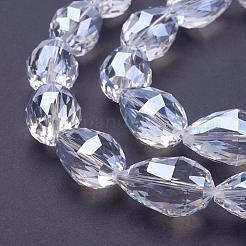 Transparent Glass Bead Strands&nbsp;EGLA-E049-NB01