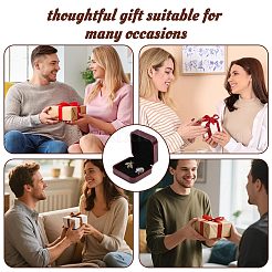 Plastic & PU Leather Jewelry Cufflink Boxes&nbsp;CON-WH0117-14A