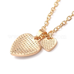 BFF/Best Friends Forever Alloy Pendant Necklaces&nbsp;NJEW-K124-01G-02