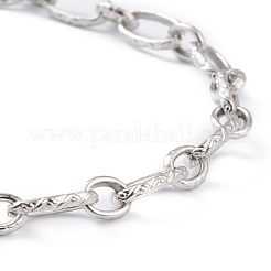 Brass Cross Chain Necklaces&nbsp;NJEW-H206-05AS