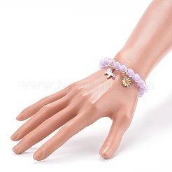 Transparent Acrylic Stretch Charm Bracelets for Kids&nbsp;BJEW-JB06167