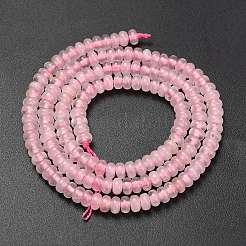 Natural Rose Quartz Beads Strands&nbsp;G-L635-A07-4x2mm
