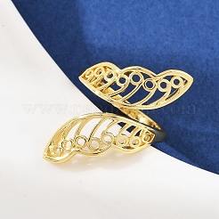 Brass Adjustable Cuff Rings&nbsp;RJEW-C139-16A-G