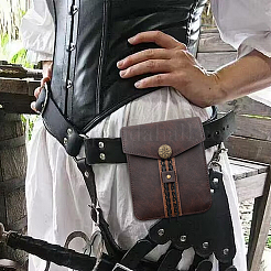 Medieval PU Leather Waist Bags&nbsp;AJEW-WH20070-053A