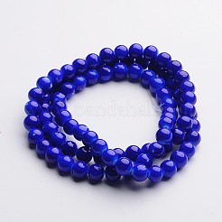 Painted Glass Bead Strands&nbsp;DGLA-S071-6mm-M