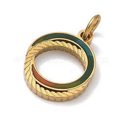 304 Stainless Steel Enamel Pendants&nbsp;STAS-Z189-06G