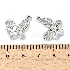 Animal Theme UV Plating Alloy Crystal Rhinestone Pendants&nbsp;ALRI-T012-07J-P