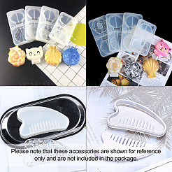 DIY Comb & Mirror Silicone Molds Sets&nbsp;DIY-TA0008-44
