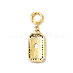 Brass Micro Pave Cubic Zirconia Pendants&nbsp;LS-KK-C111-02G-03