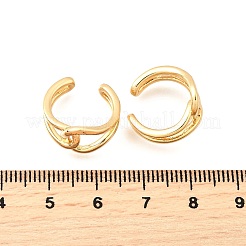 Brass Cuff Earrings&nbsp;EJEW-F370-20G