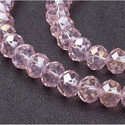 Electroplate Glass Beads Strands&nbsp;X-GR10MMY-59AB