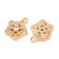 Brass Micro Pave Cubic Zirconia Pendants&nbsp;KK-L261-06G