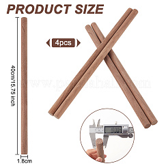 Round Walnut Wooden Sticks&nbsp;LS-WOOD-WH0034-27B