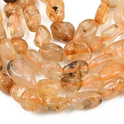 Natural Gold Rutilated Quartz Beads Strands&nbsp;G-C272-01
