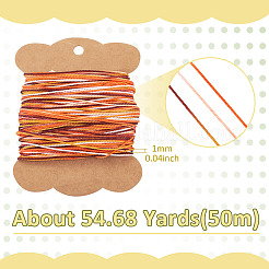 50M Gradient Color Waxed Polyester Cords&nbsp;YC-TADJ0001-04D