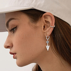 20Pcs 5 Styles 316 Surgical Stainless Steel Twist Hoop Earrings&nbsp;EJEW-SC0001-83