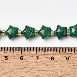 Synthesis Malachite Beads Strands&nbsp;G-Z080-A31-10mm