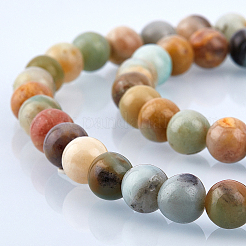 Natural Flower Amazonite Beads Strands&nbsp;G-OC0001-44