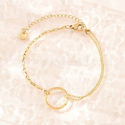 304 Stainless Steel Ball Chain & Box Chain Bracelets&nbsp;BJEW-D460-02G