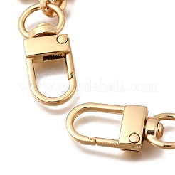 Alloy Enamel Pink Flower Charm Zinc Alloy Cable Chain Bag Decorative Chains&nbsp;AJEW-BA00163
