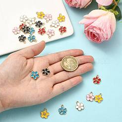 24Pcs 6 Colors Alloy Enamel Pendants&nbsp;FIND-FS0005-31