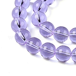 Transparent Glass Beads Strands&nbsp;GLAA-T032-T10mm-01