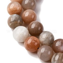 Grade AA Natural Multi-Moonstone Bead Strands&nbsp;G-M296-01-12mm-01