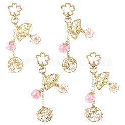 Alloy Enamel Pendant Keychains&nbsp;HJEW-FS00052-04