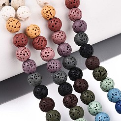 Natural Lava Rock Beads Strands&nbsp;G-N257-17A-01