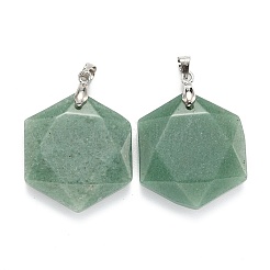 Natural Green Aventurine Pendants&nbsp;G-E487-95E