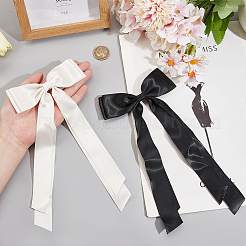 Big Bowknot Polyester Alligator Hair Clips&nbsp;AJEW-CP0008-42B-04