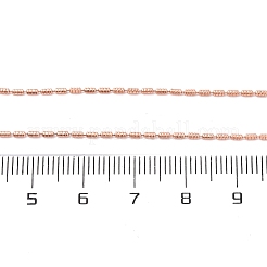 Brass Column Link Chain Necklaces for Women&nbsp;NJEW-D302-05RG