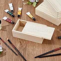 Rectangle Unfinished Wood Gift Storage Box&nbsp;CON-WH0094-38A