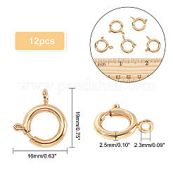 Brass Spring Ring Clasps&nbsp;KK-PH0003-31