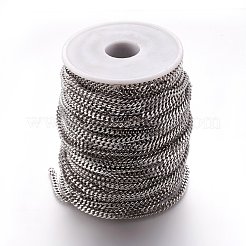 Tarnish Resistant 304 Stainless Steel Twisted Chains Curb Chain&nbsp;CHS-R001-1.2mm