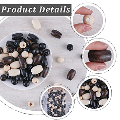 150Pcs Natural Wood Beads&nbsp;WOOD-GF0002-17
