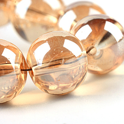 Electroplate Glass Beads Strands&nbsp;EGLA-Q062-4mm-A12