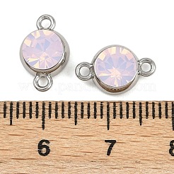 Brass Pave Cubic Zirconia Connector Charms&nbsp;KK-H078-06P-03